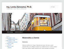 Tablet Screenshot of lenka.zamostny.net